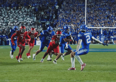 Byu Football Juke GIF by BYU Cougars
