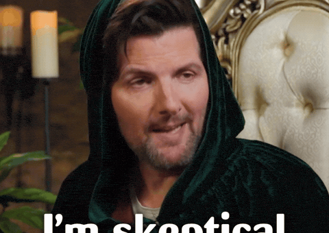 Suspicious Adam Scott GIF by Brittany Broski