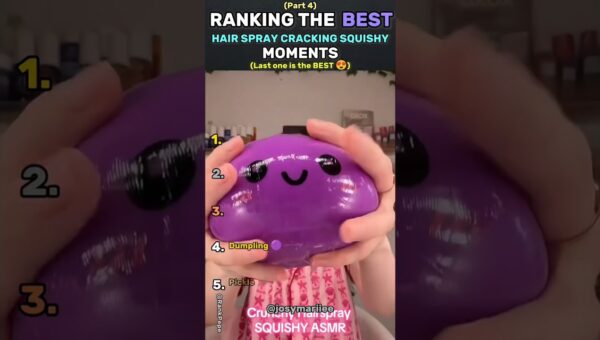 Ranking The Best Hairspray Cracking Squishy Moments #squishy #waxcracking #asmr #needoh #ranking