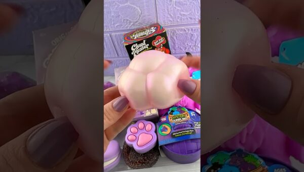 PURPLE Viral Nee Doh, Fidgets & Squishies Collection Satisfying Video ASMR! 💜🍇 #shorts #asmr