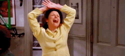 Excited Julia Louis Dreyfus