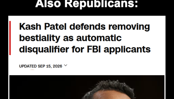 Just regular FBI stuff under Kash Patel
