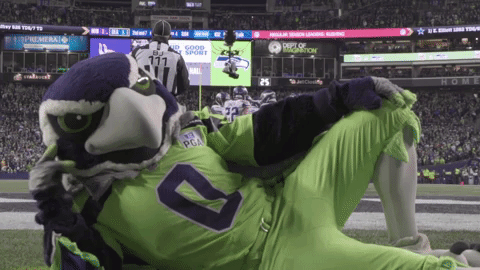 Wave Blitz GIF by Seattle Seahawks