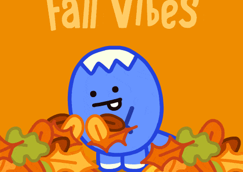 Autumn Leaves Fall GIF by DINOSALLY