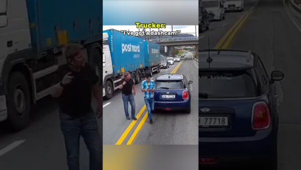 Brake Check On Semi Truck Gets Instant Karma!