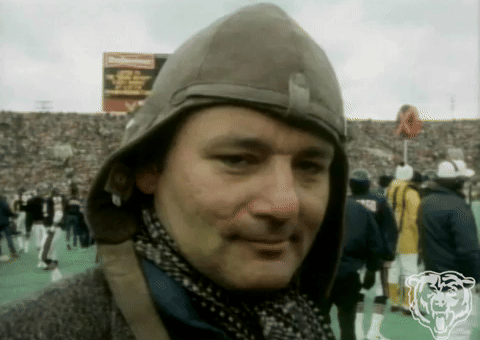 Bill Murray Nfl GIF by Chicago Bears