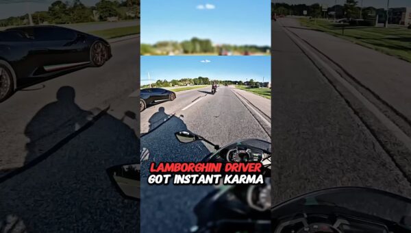 Lamborghini Driver Got Instant Karma
