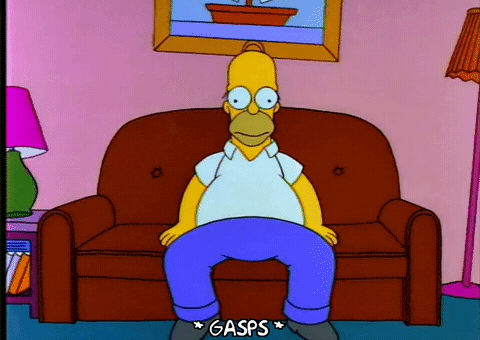 Scared Season 4 GIF by The Simpsons