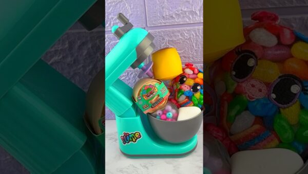 Cutting Open Viral Squishies & Mixing Them in a Mini BLENDER Satisfying Video ASMR! #shorts #asmr