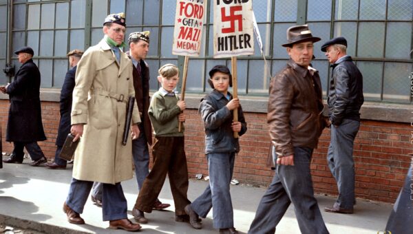 Ford Workers Protest Henry Ford’s Nazi Connections  Dearborn, Michigan, April 1941