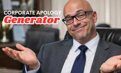 rage bait corporate apology gaslight generator