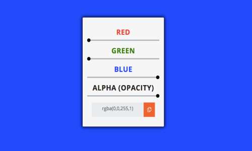 rgba color code generator